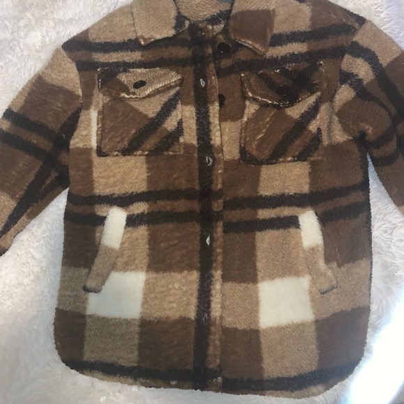 NWOT- stoic oversized sherpa shacket - Picture 2 of 6